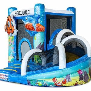 Multiplay Mini met Slide Seaworld Nemo Springkussen