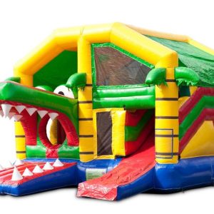 Multiplay Krokodil overdekt Springkussen