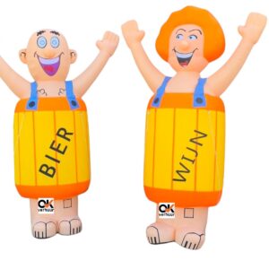 Jubileumset Abraham biervat & Sarah Wijnvat